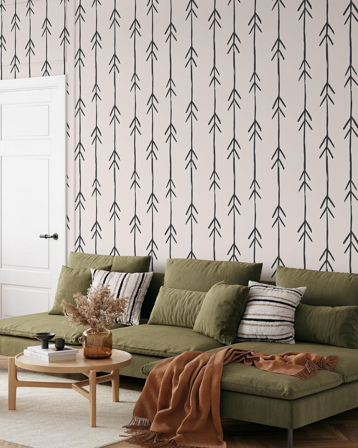 Papel tapiz minimalista bohemio para despegar y pegar, decoración contemporánea extraíble para el hogar, papel tapiz autoadhesivo moderno (muestra