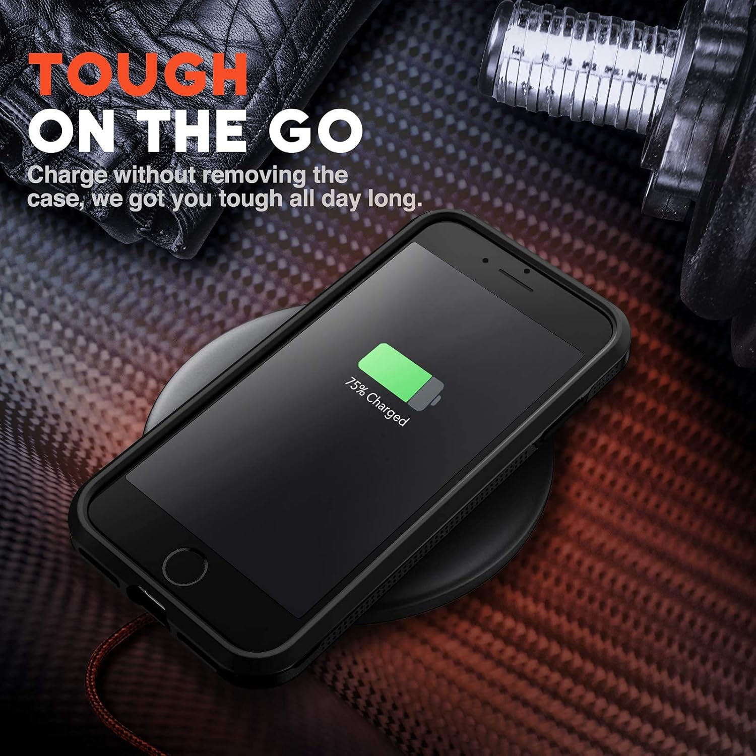 NTG – funda para iPhone SE, parte protectora trasera rígida, translúcida, delgada con funda protectora de silicona