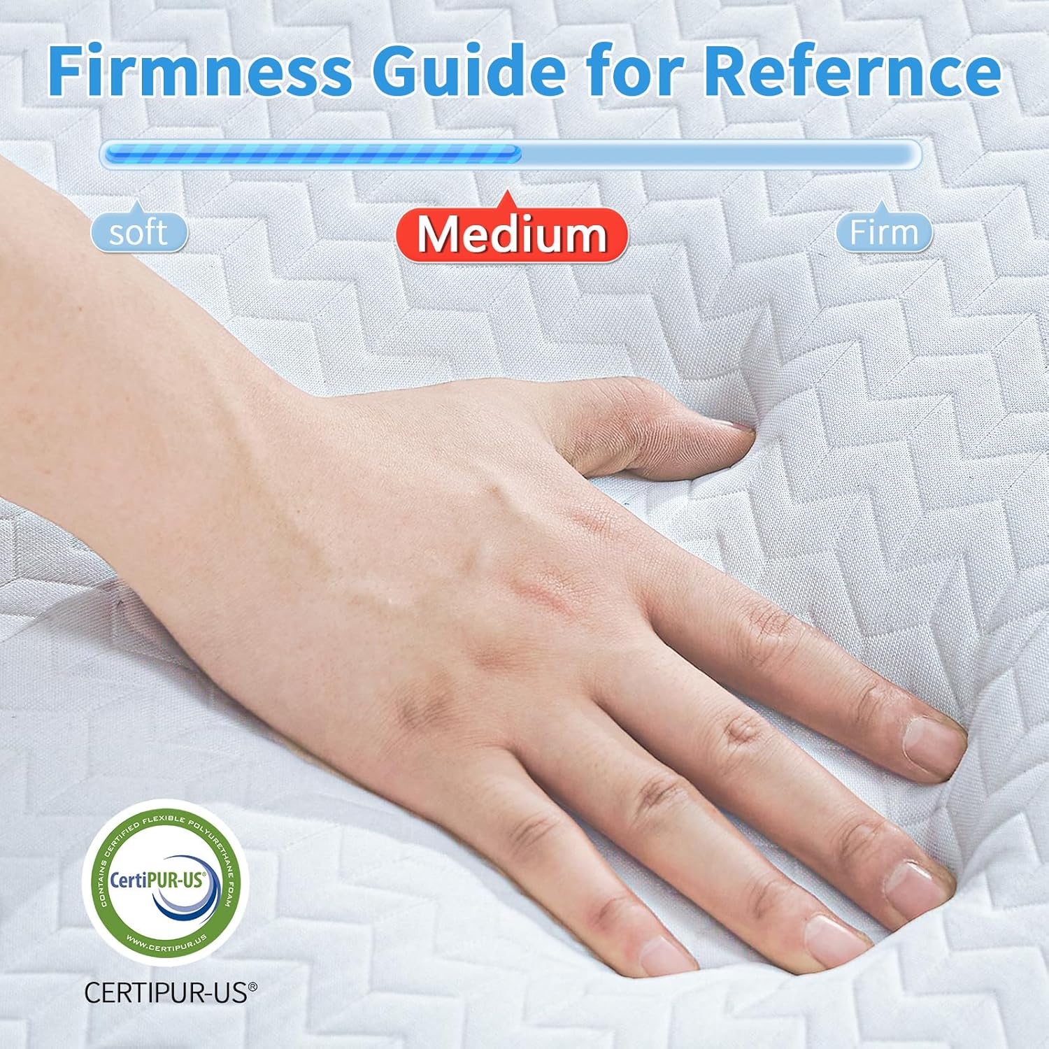 CYMULA Folding Mattress Full Size,4 inch Memory Foam Tri Fold Mattress,Portable Folding Mattress with Washable Cover, Foldable Mattress Topper Full