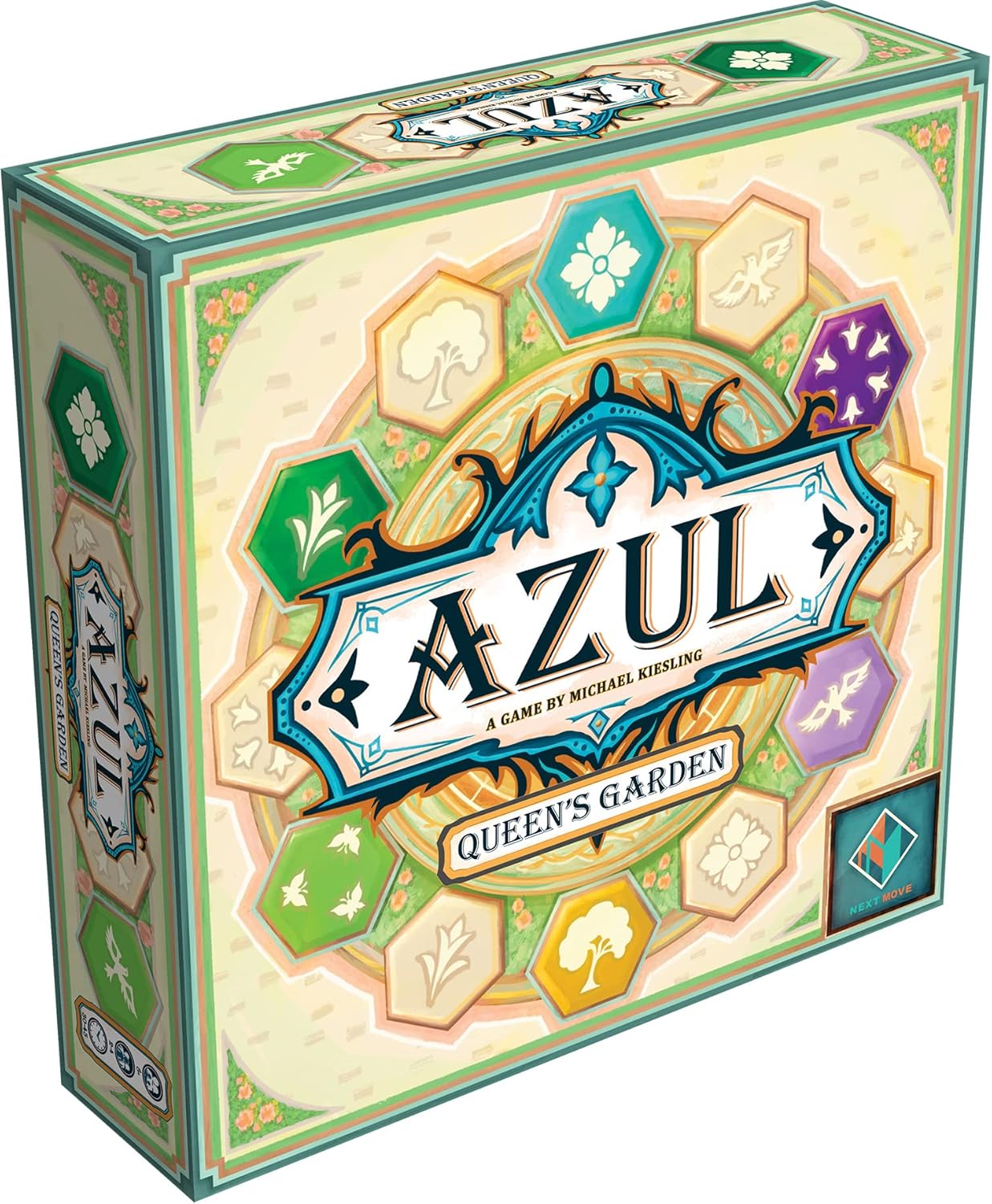 Azul Queen’s Garden – Juego de mesa – Crea un paraíso real! Juego de estrategia de colocación de mosaico para niños y adultos, mayores de 10 años,