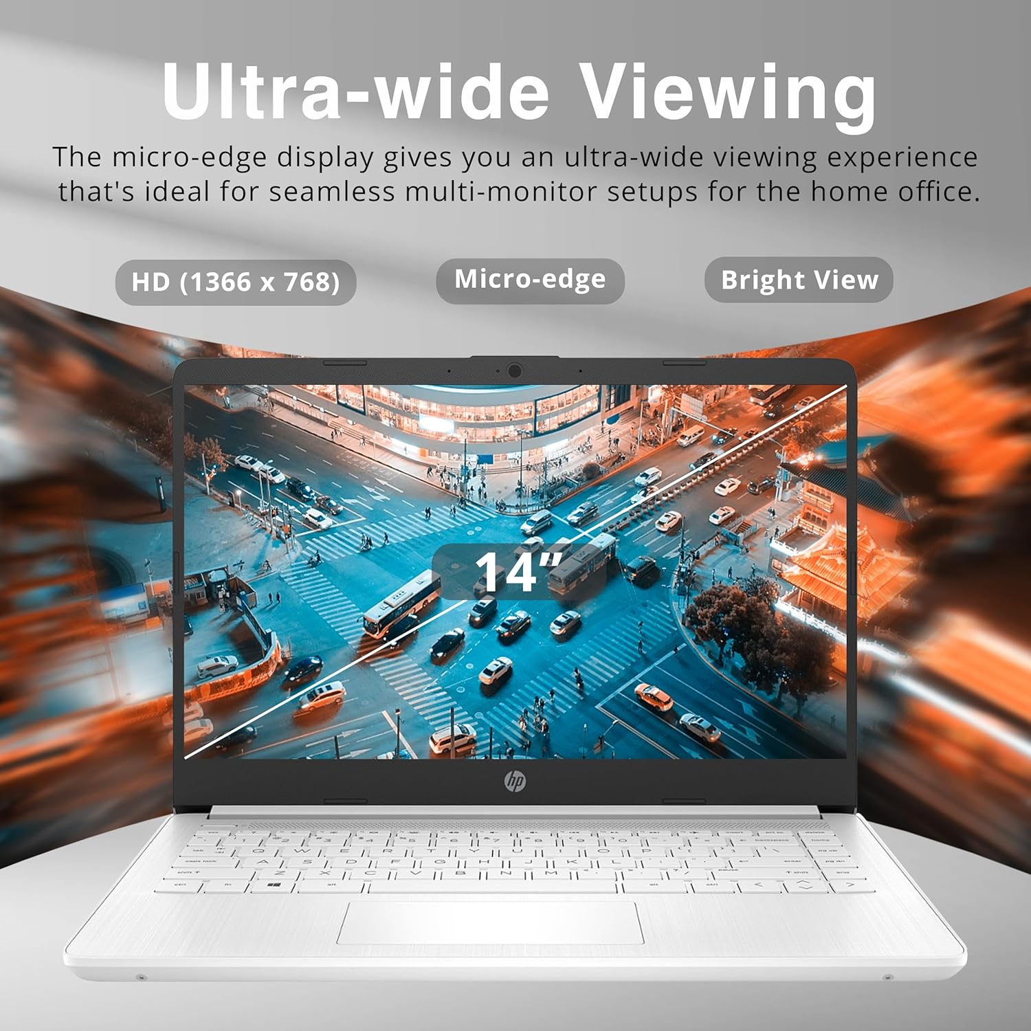 HP Premium Stream – Laptop BrightView HD de 14 pulgadas, Intel Celeron N4120, 4 GB de RAM, 64 GB eMMC, gráficos Intel UHD, cámara web HD, 1 año