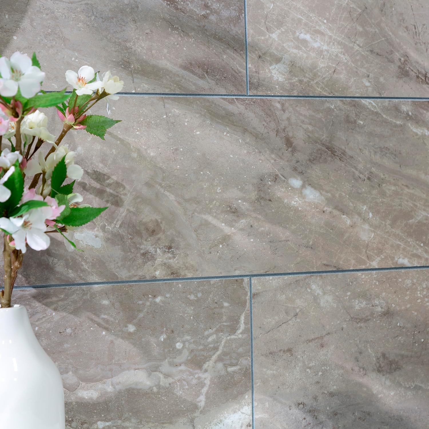 Palisade Azulejos de vinilo entrelazados impermeables para pared, cocina o baño, de 22.8 x 7.31 pulgadas (10 unidades)