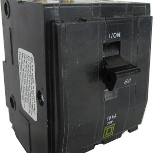 SCHNEIDER ELECTRIC Disyuntor de caja moldeada QOB360 de 240 voltios y 60 amperios en miniatura 600V 100A, color SCHNEIDER ELECTRIC Disyuntor de caja moldeada QOB360 de 240 voltios y 60 amperios en miniatura 600V 100A, color