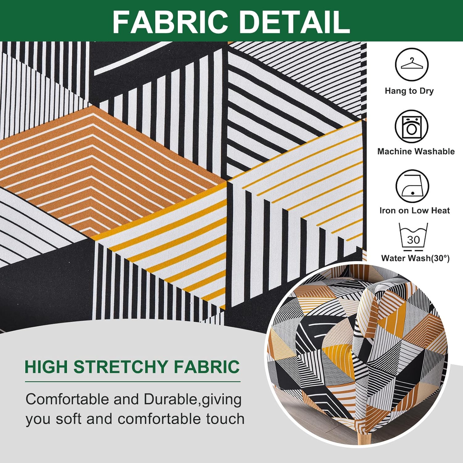 Fundas para sillón de banquete con brazos, fundas elásticas para silla de sala de estar, antideslizante, suave, protector de muebles apto para