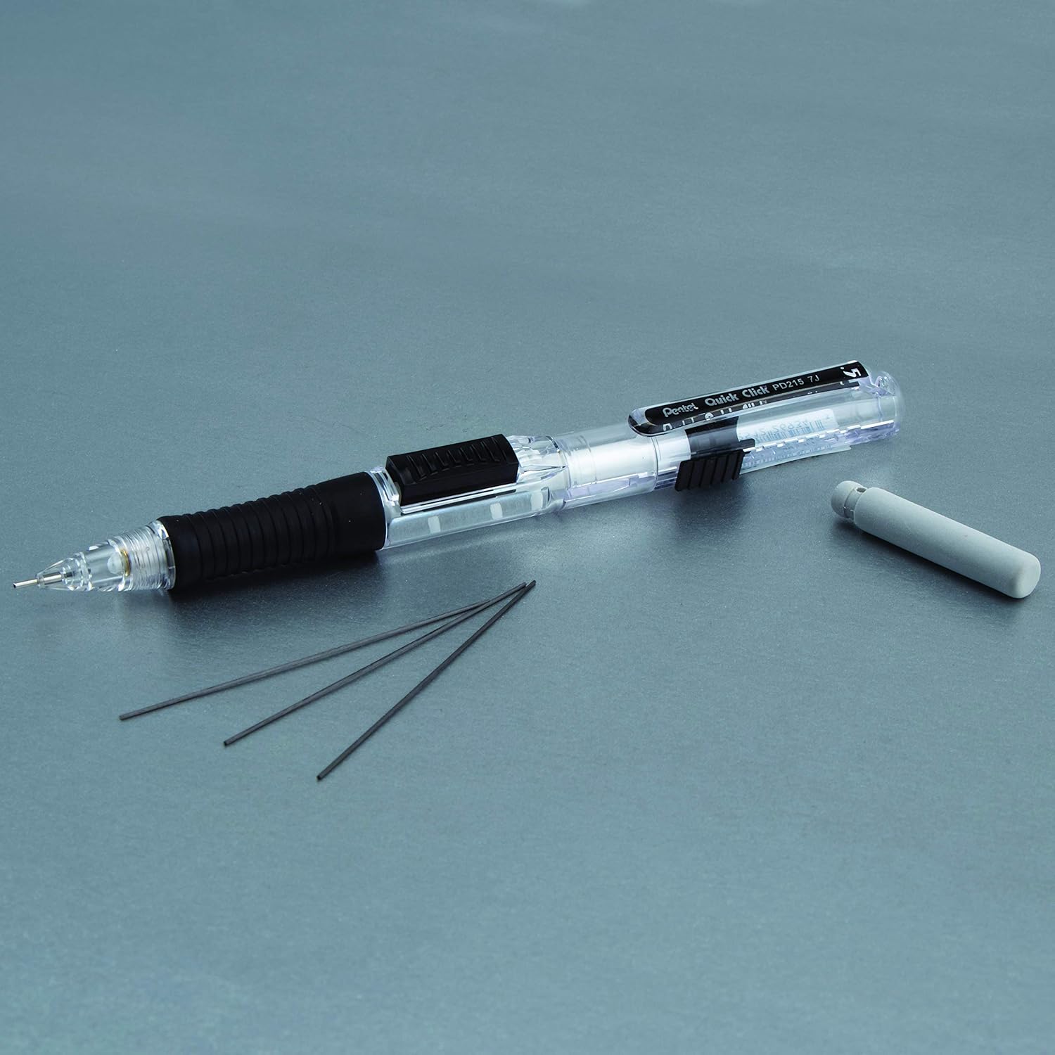 Portaminas Pentel Quick Click, Negro Paquete de 12