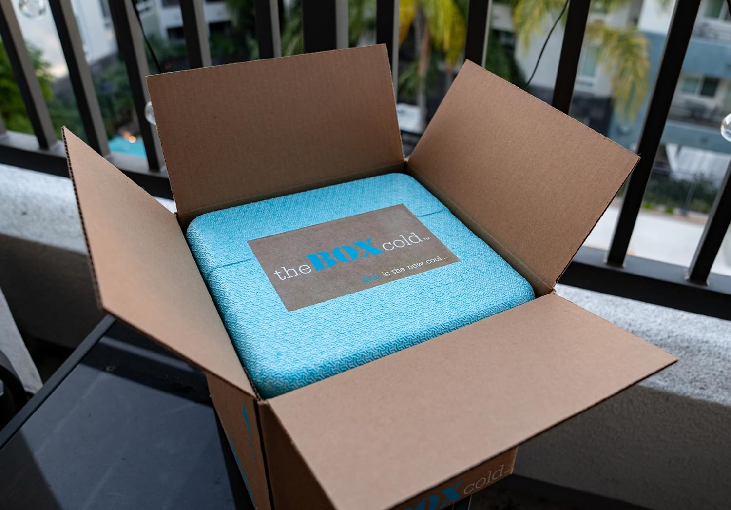Caja de envío fría aislada con enfriador de espuma, reutilizable, reciclable y multiusos, EPE USA theBOXcold
