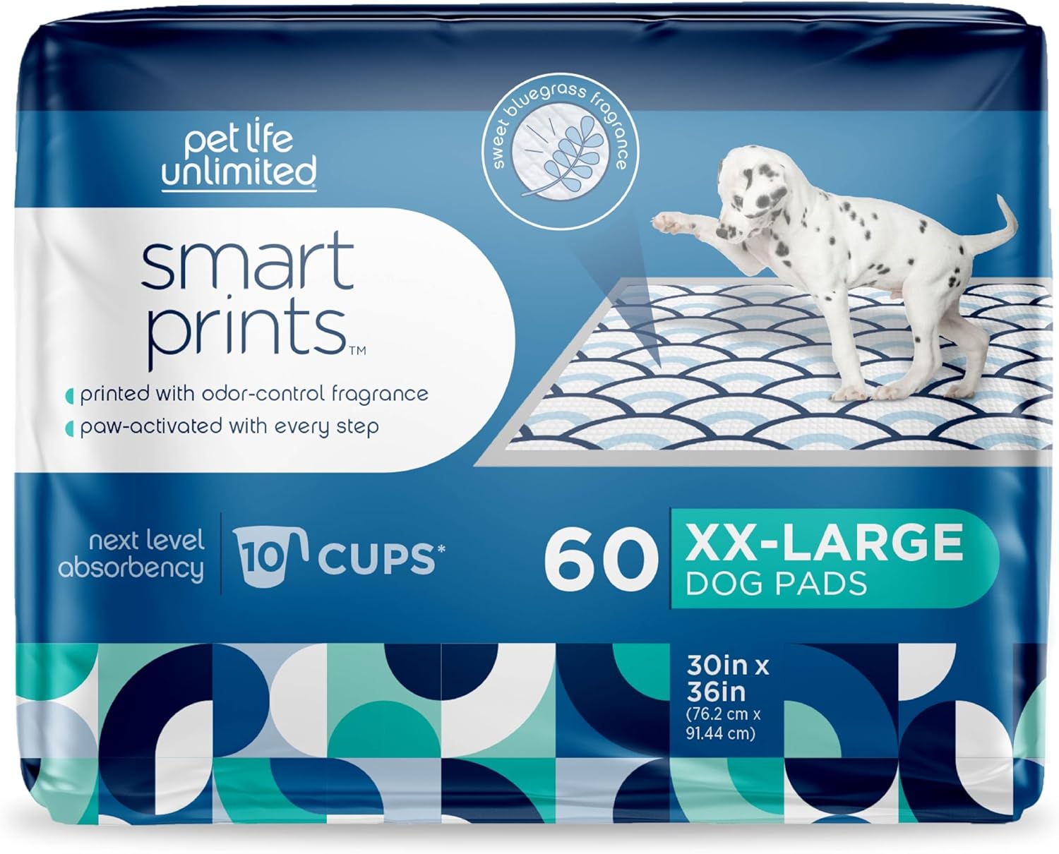 Smart Prints XXL – Almohadillas para cachorros, almohadillas para perros, almohadillas de entrenamiento, fragancia activada por patas que controla