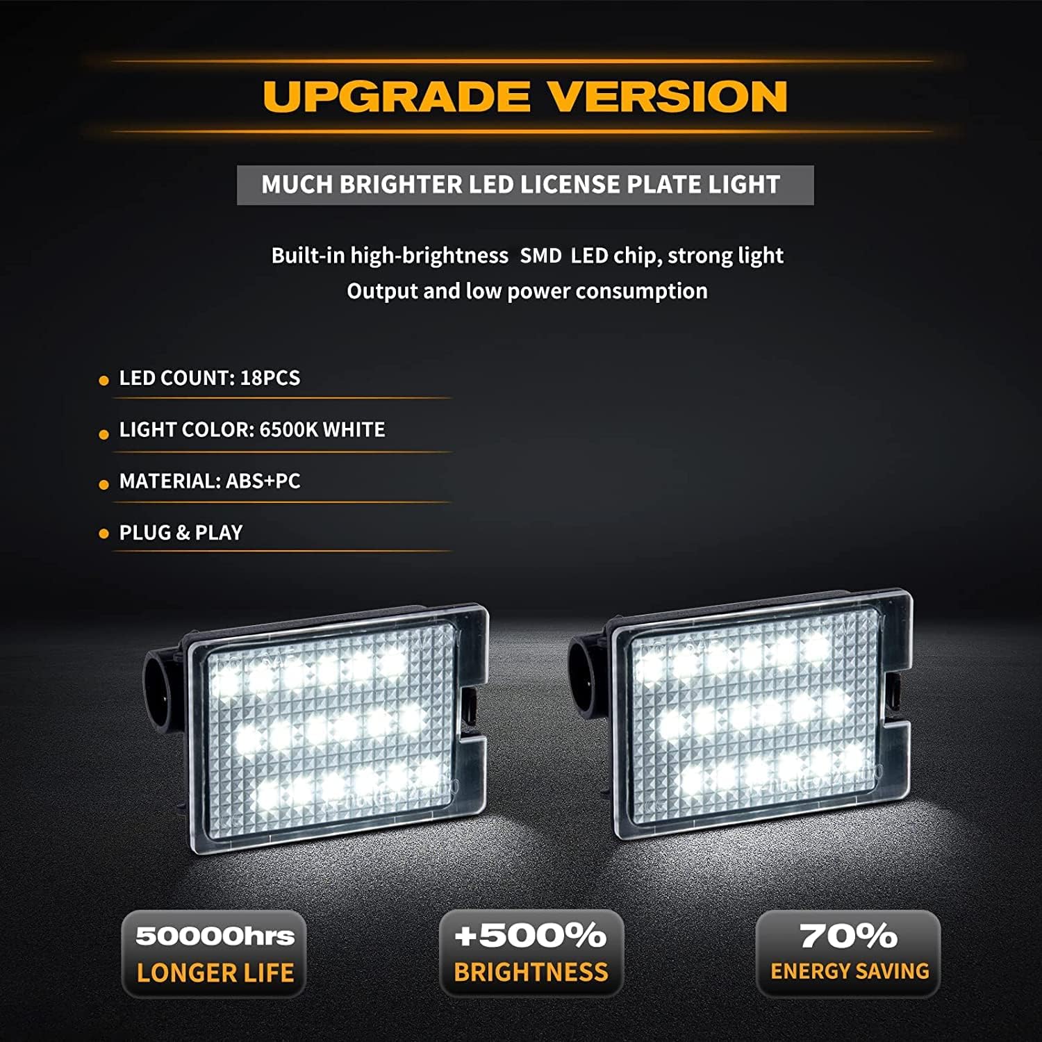 Gempro Luces LED para matrícula, lámparas traseras para camioneta Dodge Durango 2014 2015 2016 2017 2018 2019 2020 2021 2022
