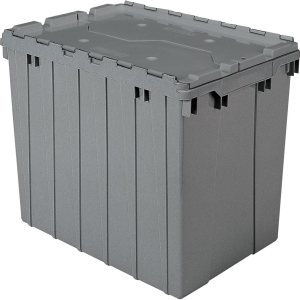 Akro-Mils Almacenamiento y distribución de plástico Contenedor bolsa con tapa abatible, 21,5pulgadas l por 15pulgadas w por 17pulgadas H, caso de 3 Akro-Mils Almacenamiento y distribución de plástico Contenedor bolsa con tapa abatible, 21,5pulgadas l por 15pulgadas w por 17pulgadas H, caso de 3