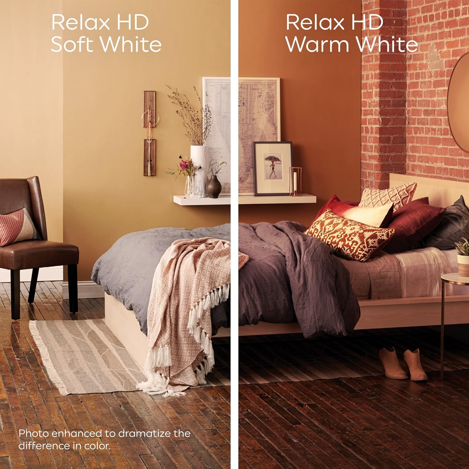 GE Relax – Bombillas LED de 60 vatios, color blanco suave, bombillas decorativas, esmeriladas, base media (paquete de 8)