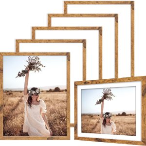 TWING Juego de 6portarretratos de fotos, 8×10 pulgadas con paspartú u 11x14pulgadas sin paspartú, marcos de fotos rústicos, pared, galería de fotos TWING Juego de 6portarretratos de fotos, 8×10 pulgadas con paspartú u 11x14pulgadas sin paspartú, marcos de fotos rústicos, pared, galería de fotos