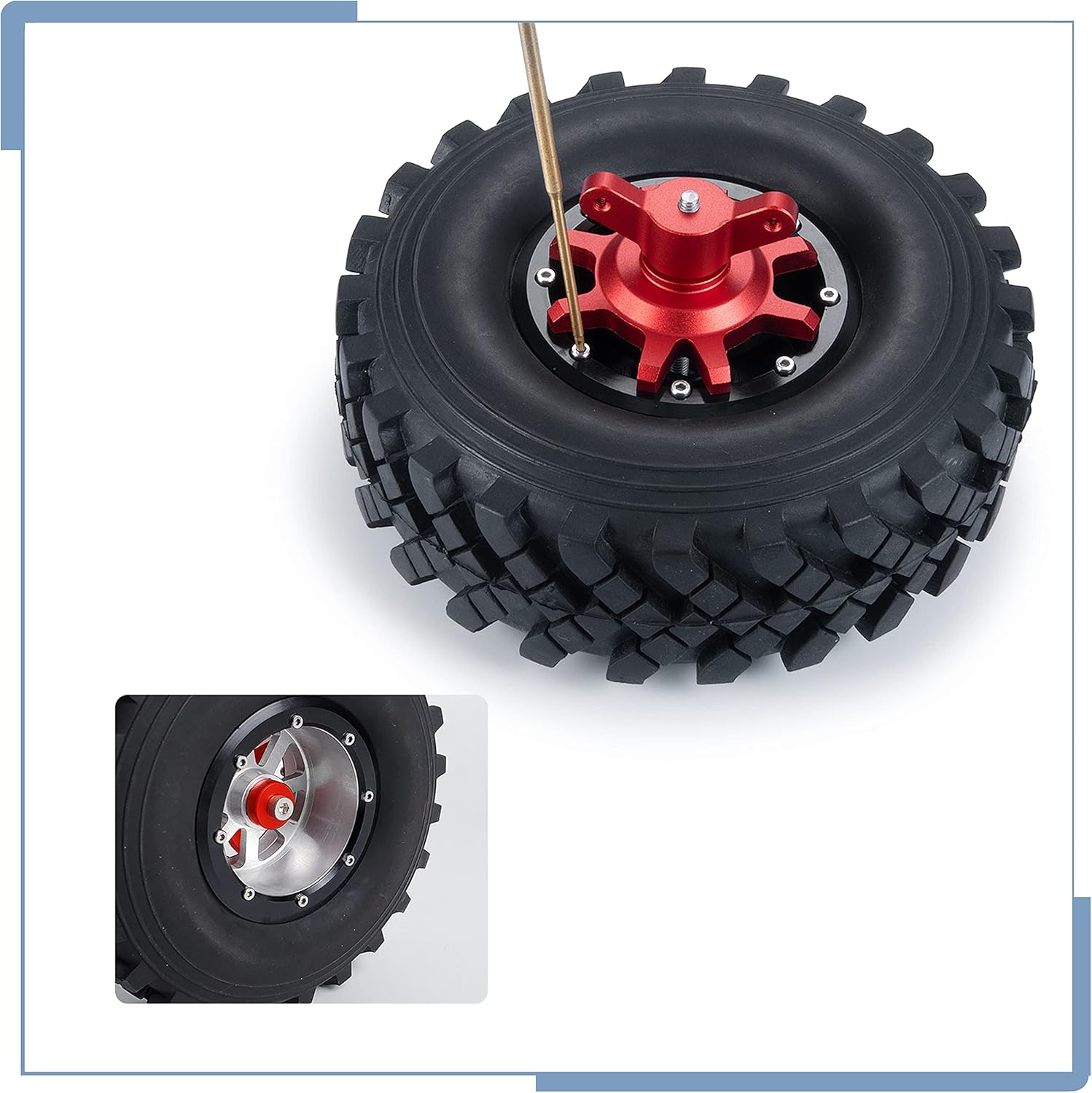 Zolikar RC Neumáticos Herramienta 1.9 Neumáticos 2.2 Neumáticos de oruga Conjunto de herramienta de instalación y extracción para 110 Escala RC