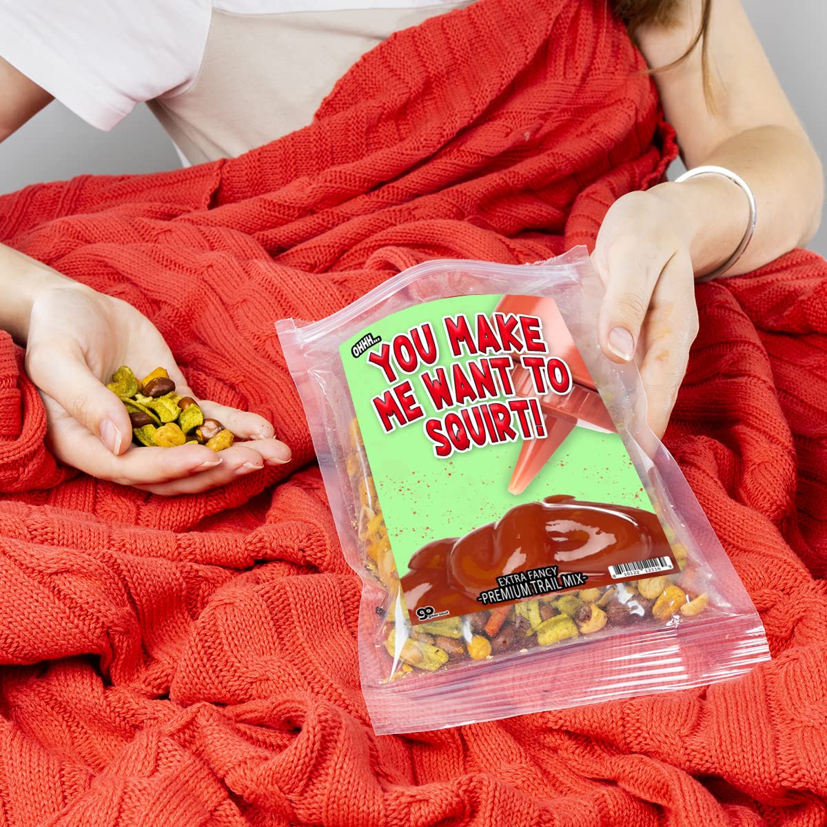 You Make Me Want to Squirt – Trail Mix – Regalo de broma con temática de ketchup – Regalos para los amantes del ketchup – Regalo para esposos que