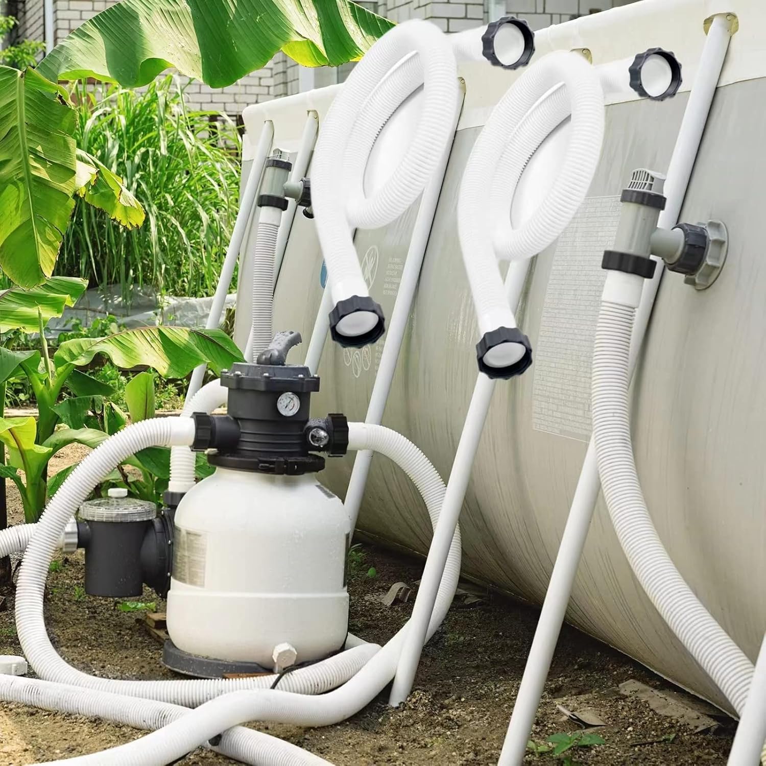 Manguera de repuesto para bomba de piscina de 1.5 pulgadas de diámetro, manguera de piscina de 59 pulgadas de largo, accesorios 29060E para piscinas