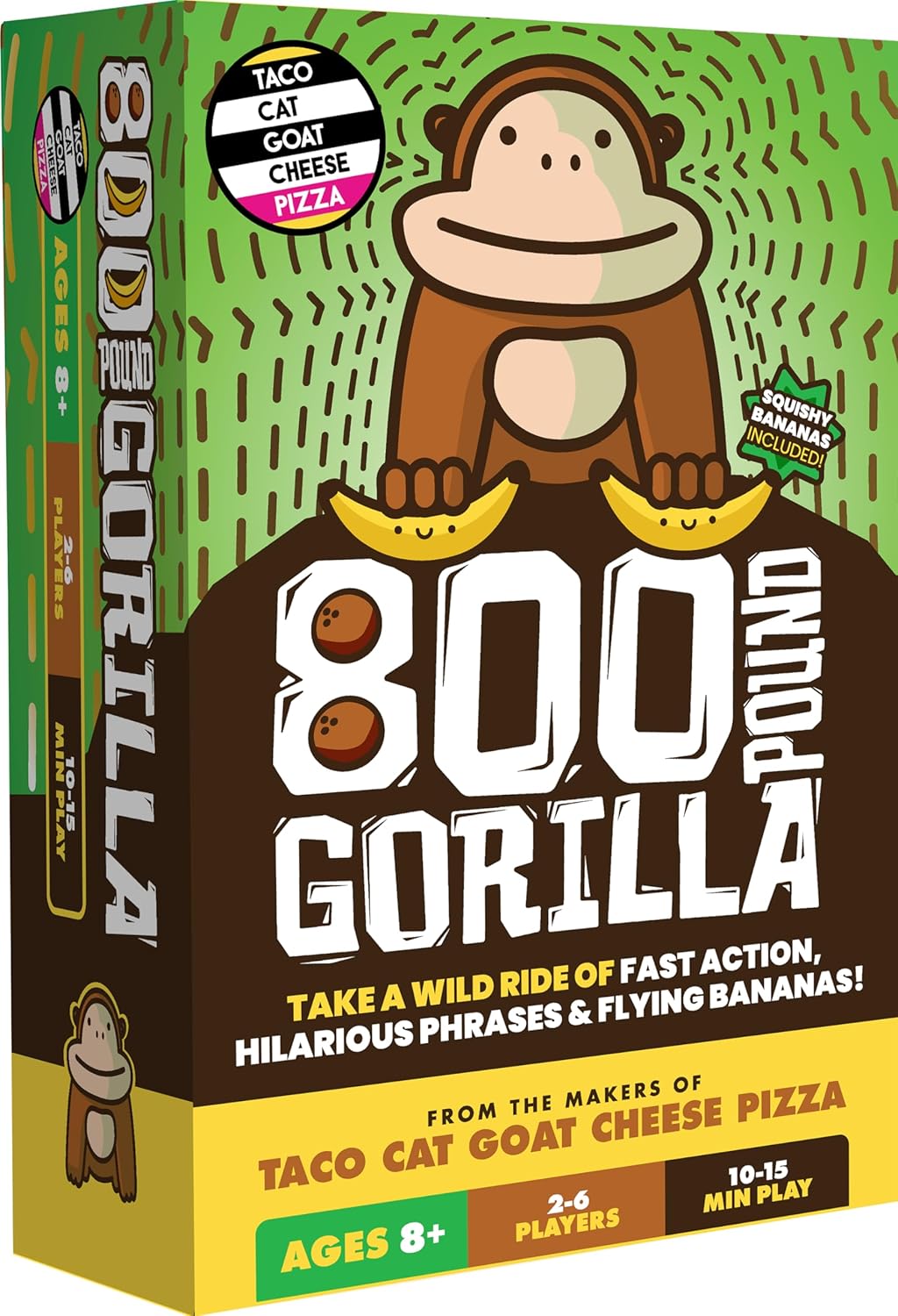 Taco Cat Goat Cheese Pizza – Juego de mesa Gorilla de 800 libras, divertido juego de cartas familiar para niños y adultos, ideal para noche de