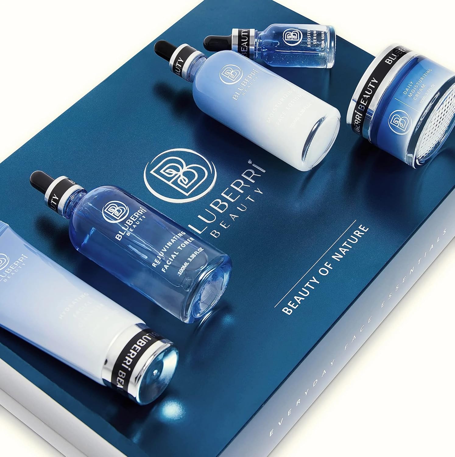 Set de cuidado facial antienvejecimiento de la piel – 5 Productos
