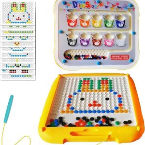 Laberinto magnético de color y números, juguetes Montessori 2 en 1, tablero de dibujo magnético, tabla de rompecabezas de aprendizaje de Laberinto magnético de color y números, juguetes Montessori 2 en 1, tablero de dibujo magnético, tabla de rompecabezas de aprendizaje de
