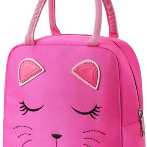 AO ALI VICTORY Lonchera reutilizable, bolsas de almuerzo aisladas para mujeres, niños y niñas, bolsa de almuerzo pequeña, bolsa térmica a prueba de AO ALI VICTORY Lonchera reutilizable, bolsas de almuerzo aisladas para mujeres, niños y niñas, bolsa de almuerzo pequeña, bolsa térmica a prueba de