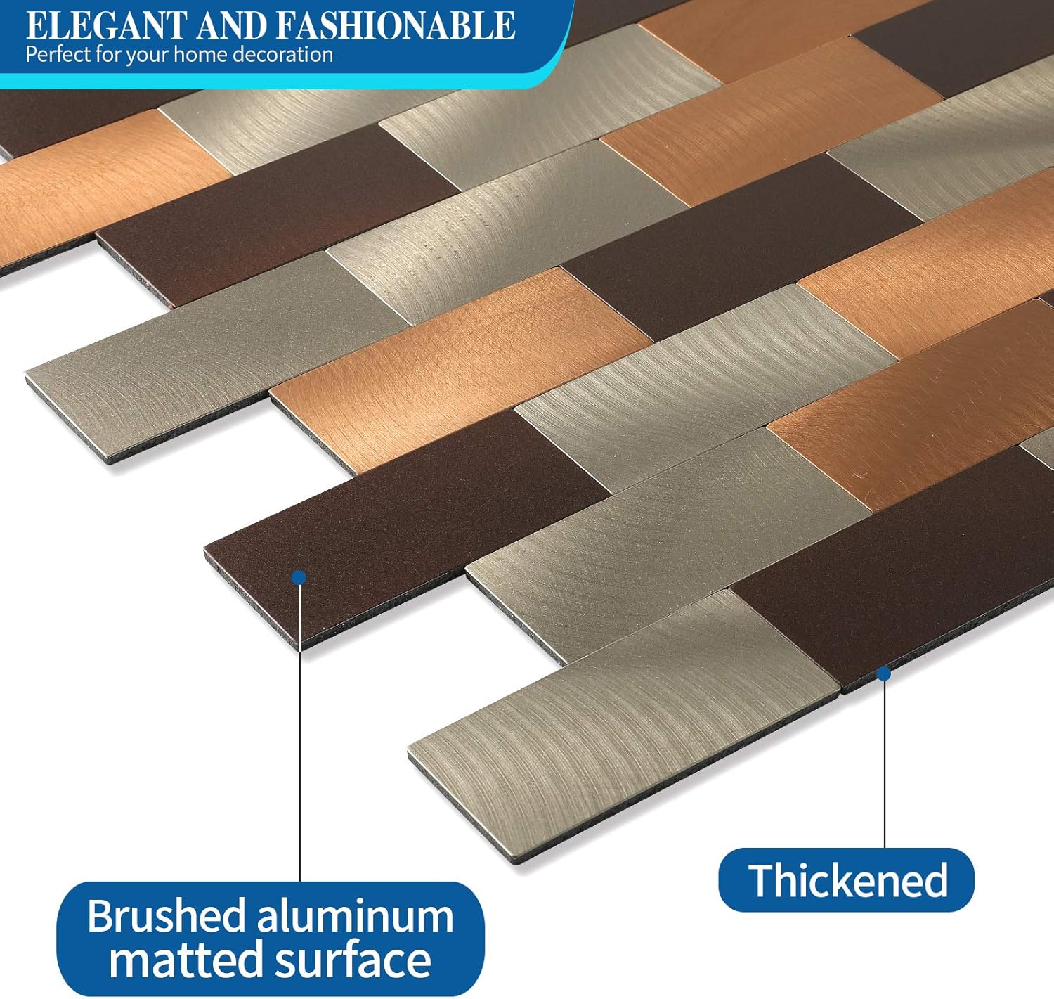 Yipscazo – Salpicaduras de azulejos de acero inoxidable para pared de cocina