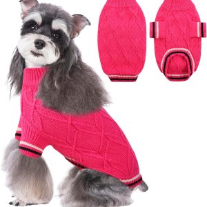 MIGOHI Suéter para perros pequeños, suéter de punto cálido para perro, suéter suave de Navidad para cachorros, gatos, suéter para niñas y niños, MIGOHI Suéter para perros pequeños, suéter de punto cálido para perro, suéter suave de Navidad para cachorros, gatos, suéter para niñas y niños,