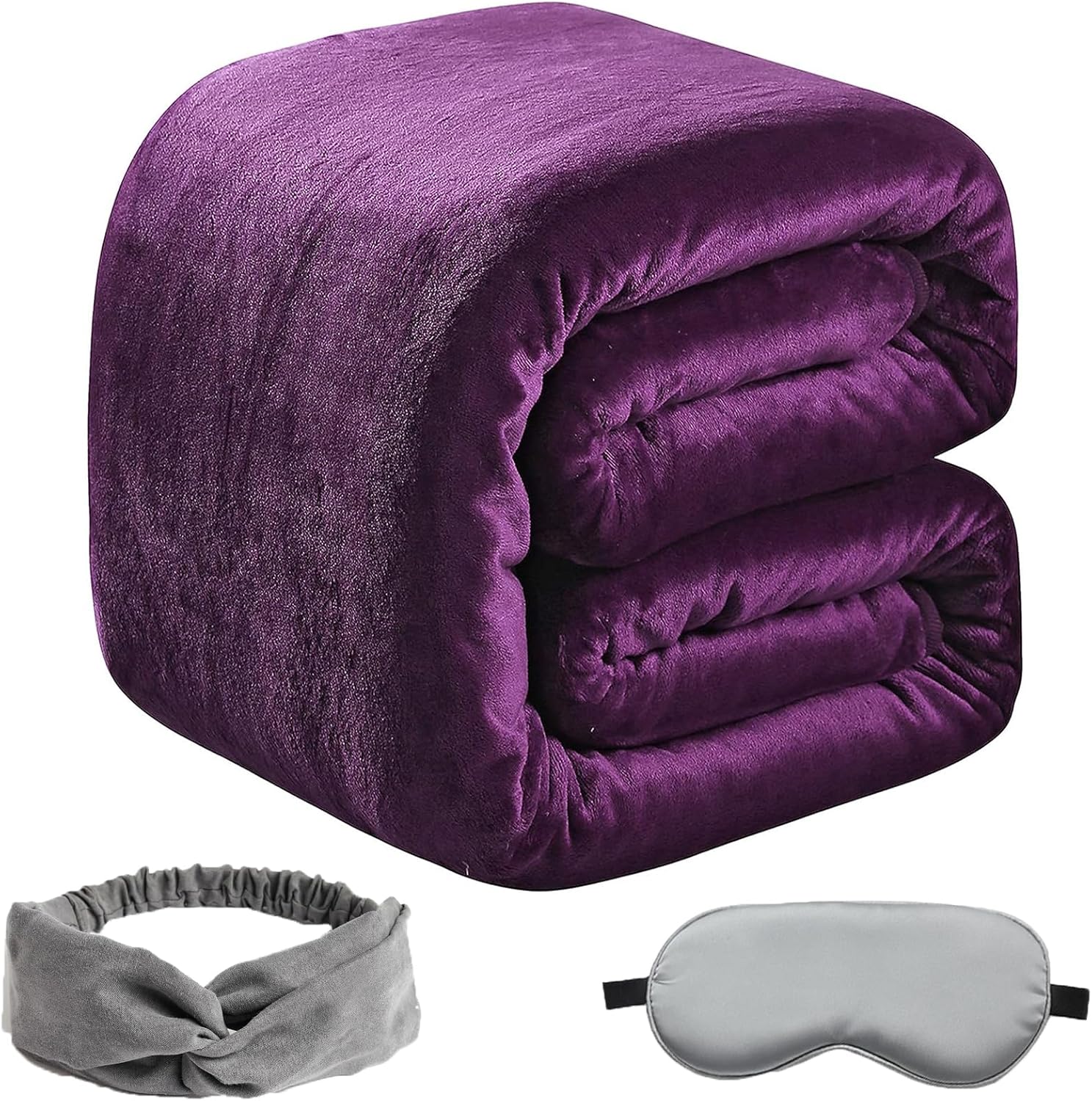 SOFTCARE manta para cama de 350 GSM, doble forro polar, extra suave, de tela, muy cálida