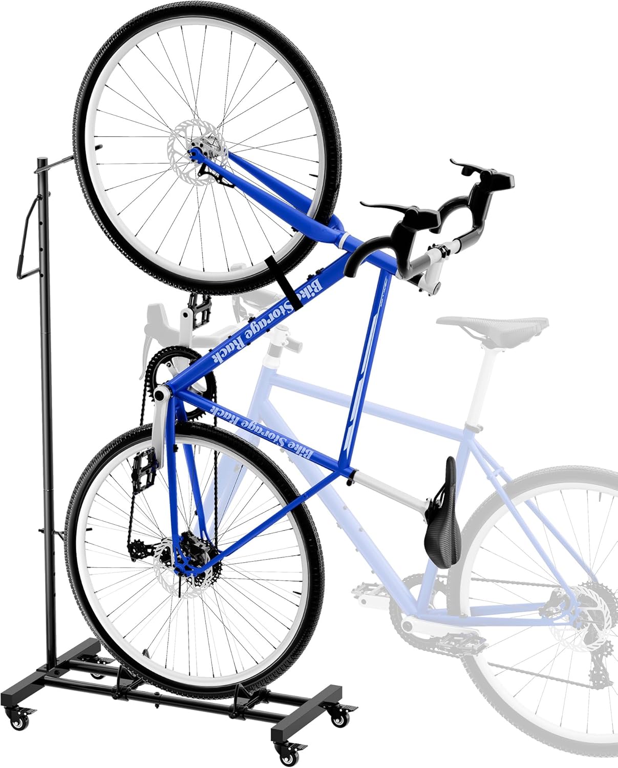 Soporte vertical para bicicleta, vertical y horizontal, altura ajustable, estante de almacenamiento de bicicletas para apartamento, estante de