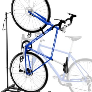 Soporte vertical para bicicleta, vertical y horizontal, altura ajustable, estante de almacenamiento de bicicletas para apartamento, estante de Soporte vertical para bicicleta, vertical y horizontal, altura ajustable, estante de almacenamiento de bicicletas para apartamento, estante de