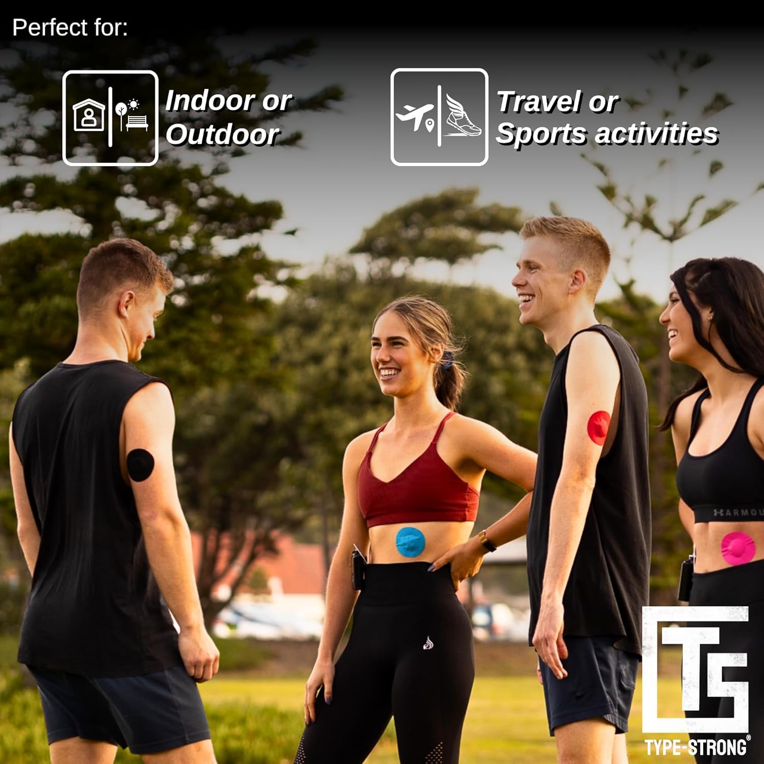 TYPE STRONG Freestyle Libre 2 fundas para sensores, parches adhesivos para Freestyle Libre 3, Dexcom G7, Medtronic y sensores Guardian. Para pieles