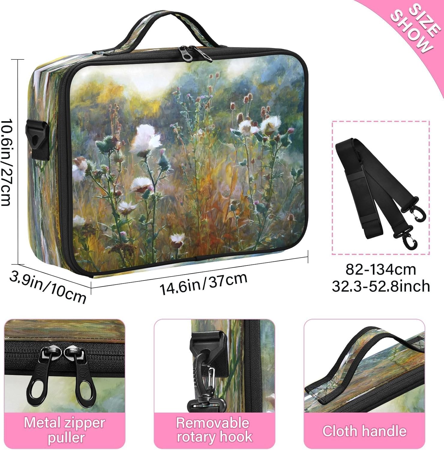 Green Grass portable travel makeup cosmetic travel bag for women toiletry bag women makeup bag medium cosmetiquera de viaje para hombre men mens