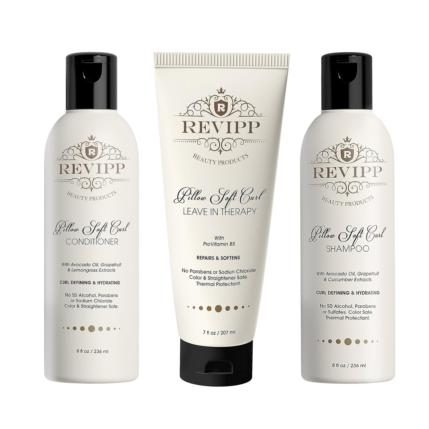 REVIPP – Paquete completo de terapia capilar champú, acondicionador y tratamiento sin enjuague, restaura, fortalece y nutre tu cabello