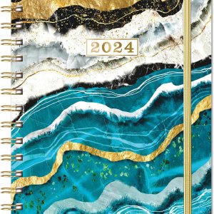 2024 Planner – 2024 Planner Weekly and Monthly, January – December 2024, 8.43″ x 6.3″, Calnedar Planner 2024 with Strong Golden Binding, Elastic 2024 Planner – 2024 Planner Weekly and Monthly, January – December 2024, 8.43″ x 6.3″, Calnedar Planner 2024 with Strong Golden Binding, Elastic
