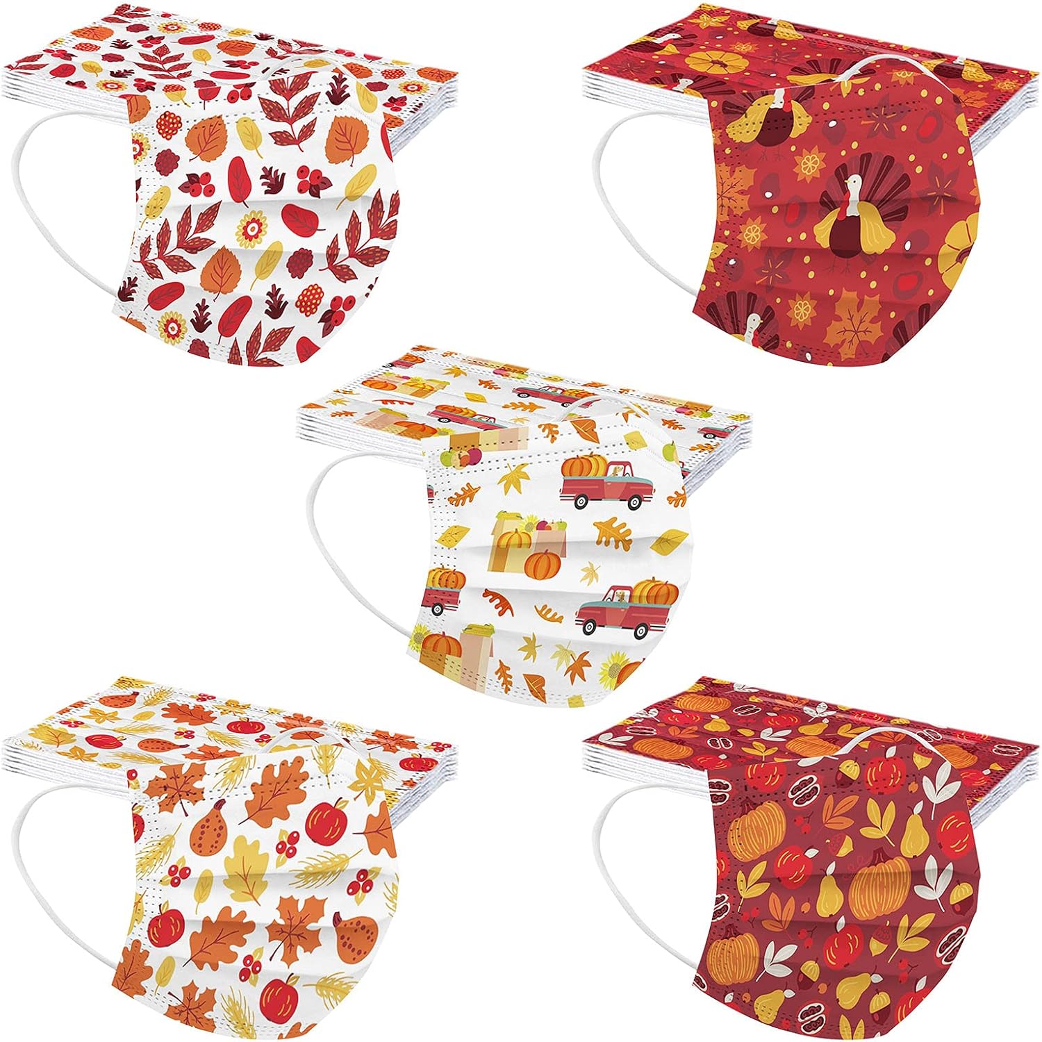 50 cubrebocas con diseño floral de verano, tela transpirable, protección de 3 capas, mascarillas florales para mujeres, exteriores y fiestas
