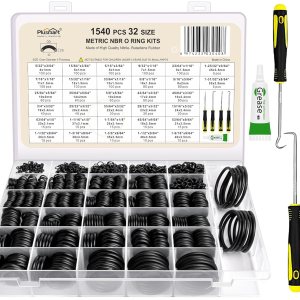 Juego de juntas tóricas de 32 tamaños para lavadora a presión, reparación de sellado de fontanería, conexiones de aire o gas, resistente al aceite y Juego de juntas tóricas de 32 tamaños para lavadora a presión, reparación de sellado de fontanería, conexiones de aire o gas, resistente al aceite y