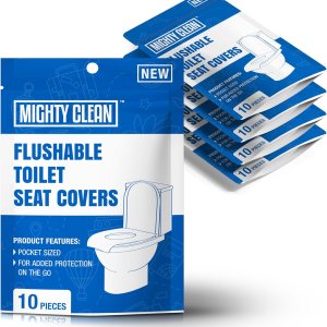 Fundas de asiento de inodoro desechables, tamaño XL mejorado, fundas de papel biodegradables para adultos, niños, niños pequeños, esenciales de Fundas de asiento de inodoro desechables, tamaño XL mejorado, fundas de papel biodegradables para adultos, niños, niños pequeños, esenciales de