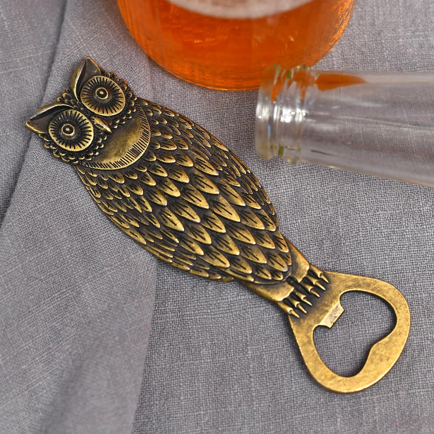LSJ ORIGINAL Abridor de botellas de cerveza, abridor de botellas fresco para herramienta de bar, removedor de tapas de soda y cerveza, artilugio