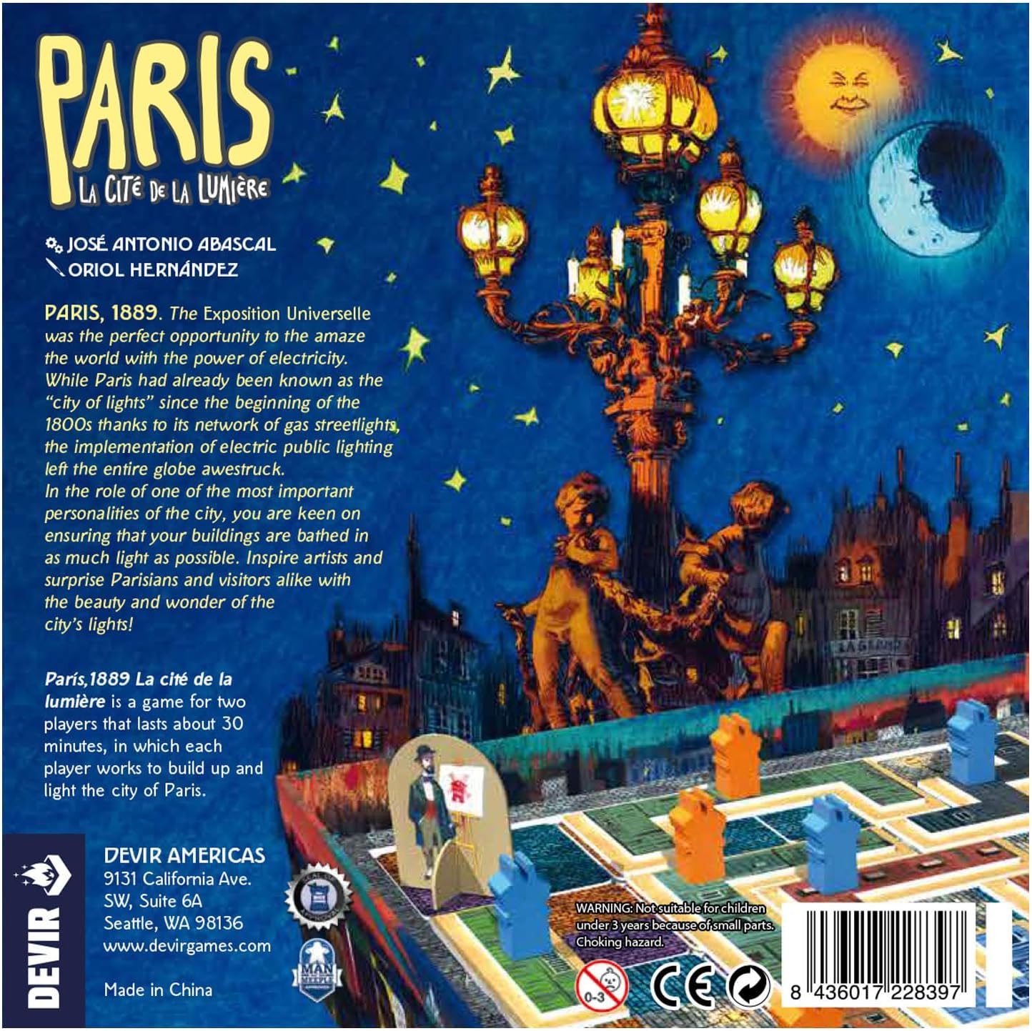 Devir Americas París LA CITE DE LA Lumiere Juego de mesa