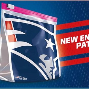 Ziploc Bolsas de almacenamiento con cierre deslizante, con diseño de la NFL, galón, 305562, 1 Ziploc Bolsas de almacenamiento con cierre deslizante, con diseño de la NFL, galón, 305562, 1