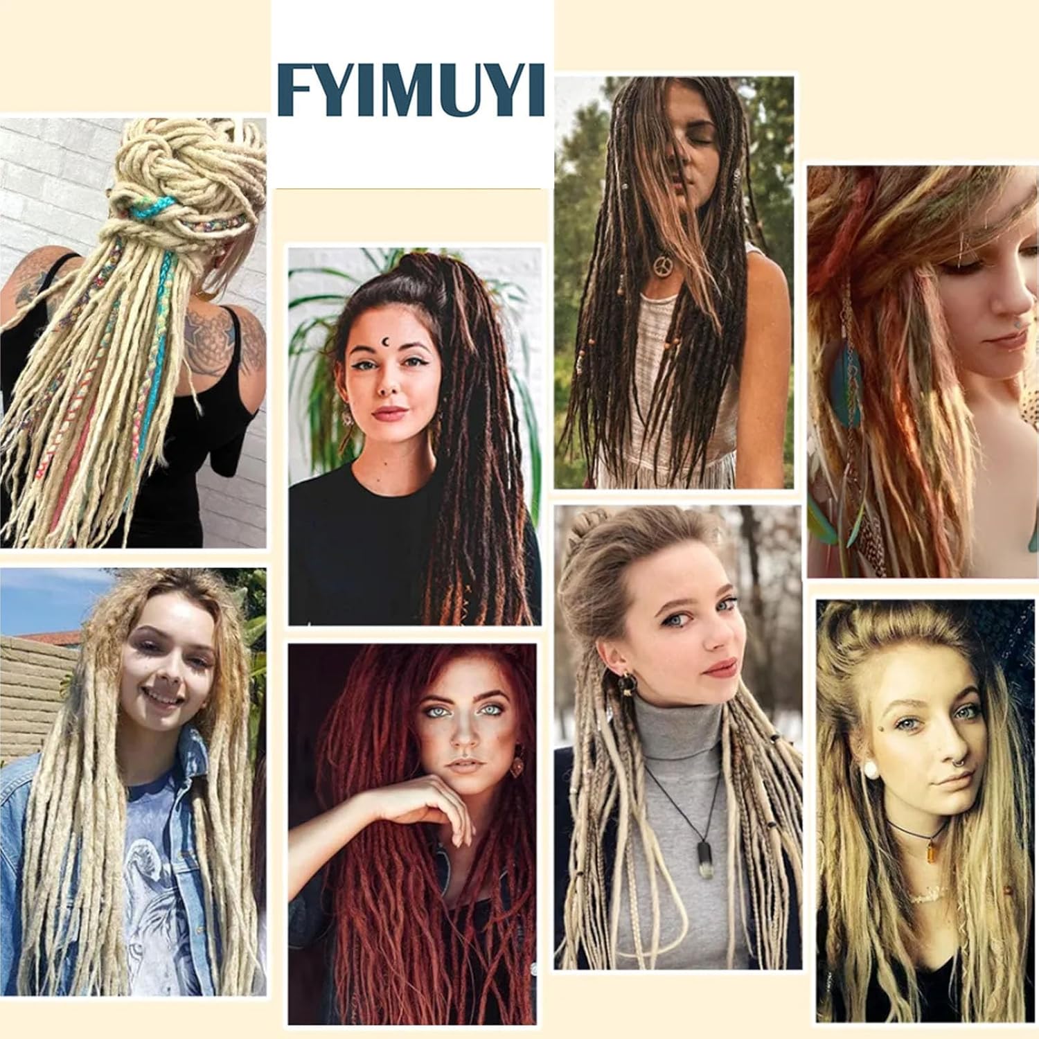 Extensiones de rastas de doble punta de 24 pulgadas, 10 piezas finas hechas a mano, extensiones de rastro de rastas, estilo trenzado para mujer,