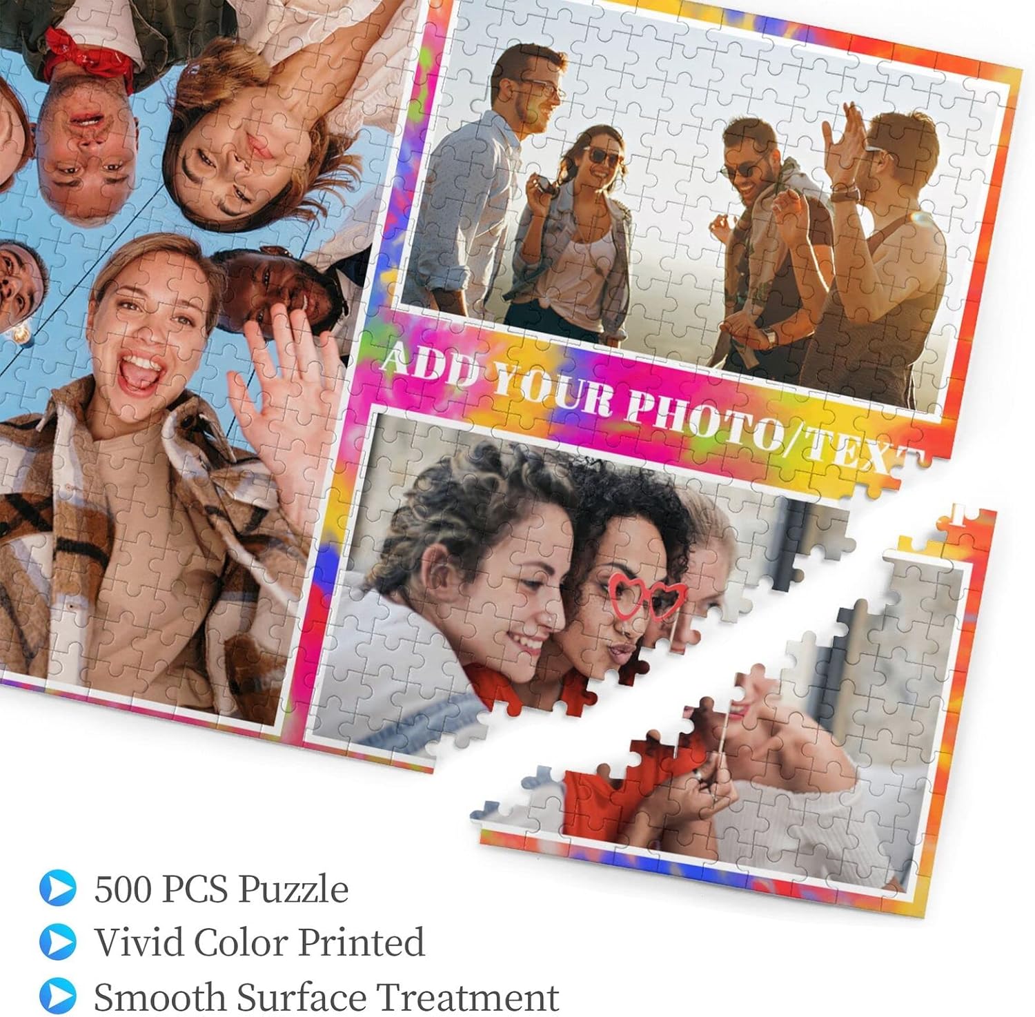 Rompecabezas personalizados a partir de fotos, rompecabezas personalizados de fotos 1000500 piezas, regalo para amantes de la familia, cumpleaños,