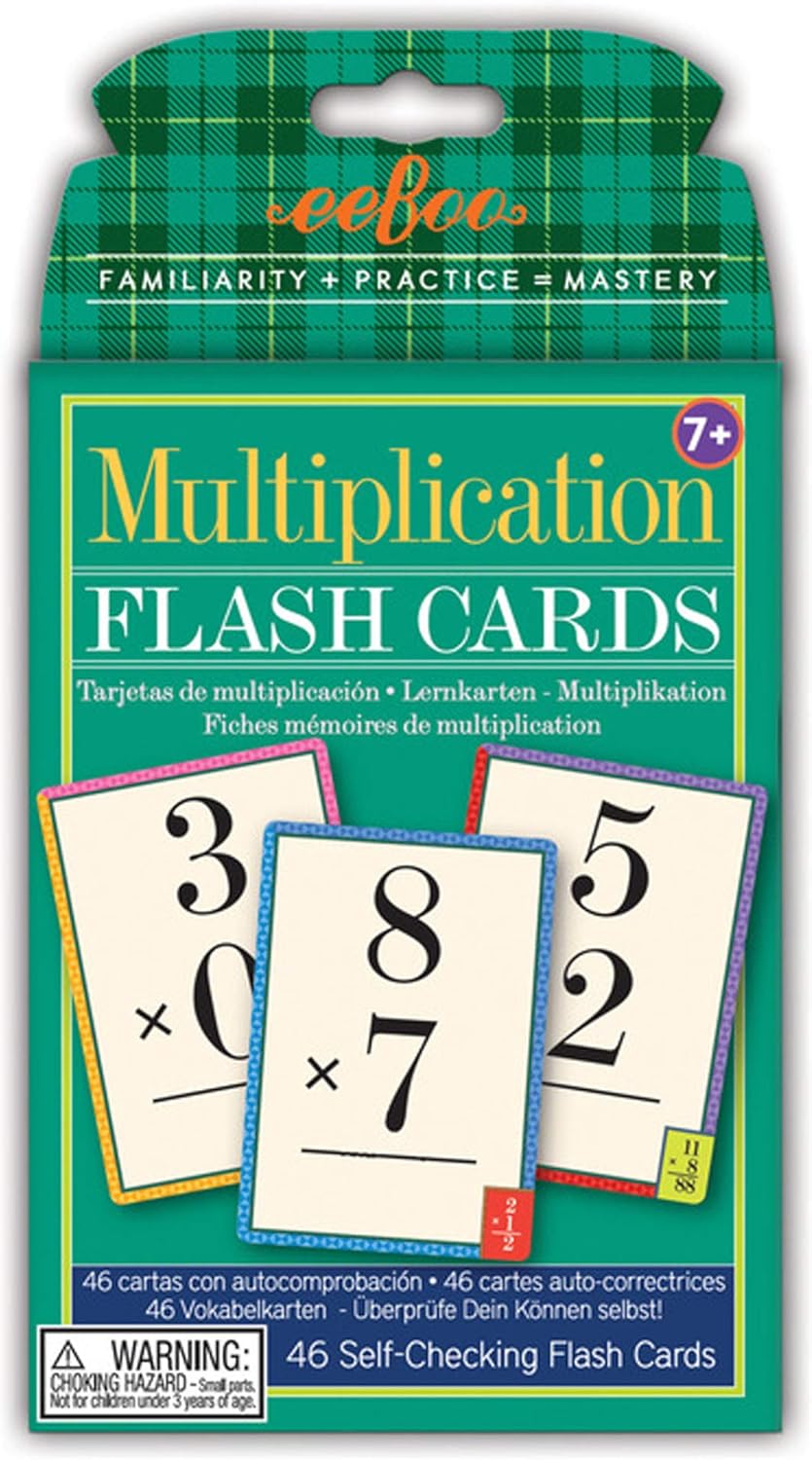 eeBoo Tarjetas didácticas educativas de multiplicación, una actividad educativa para introducir y reforzar el conocimiento y las habilidades