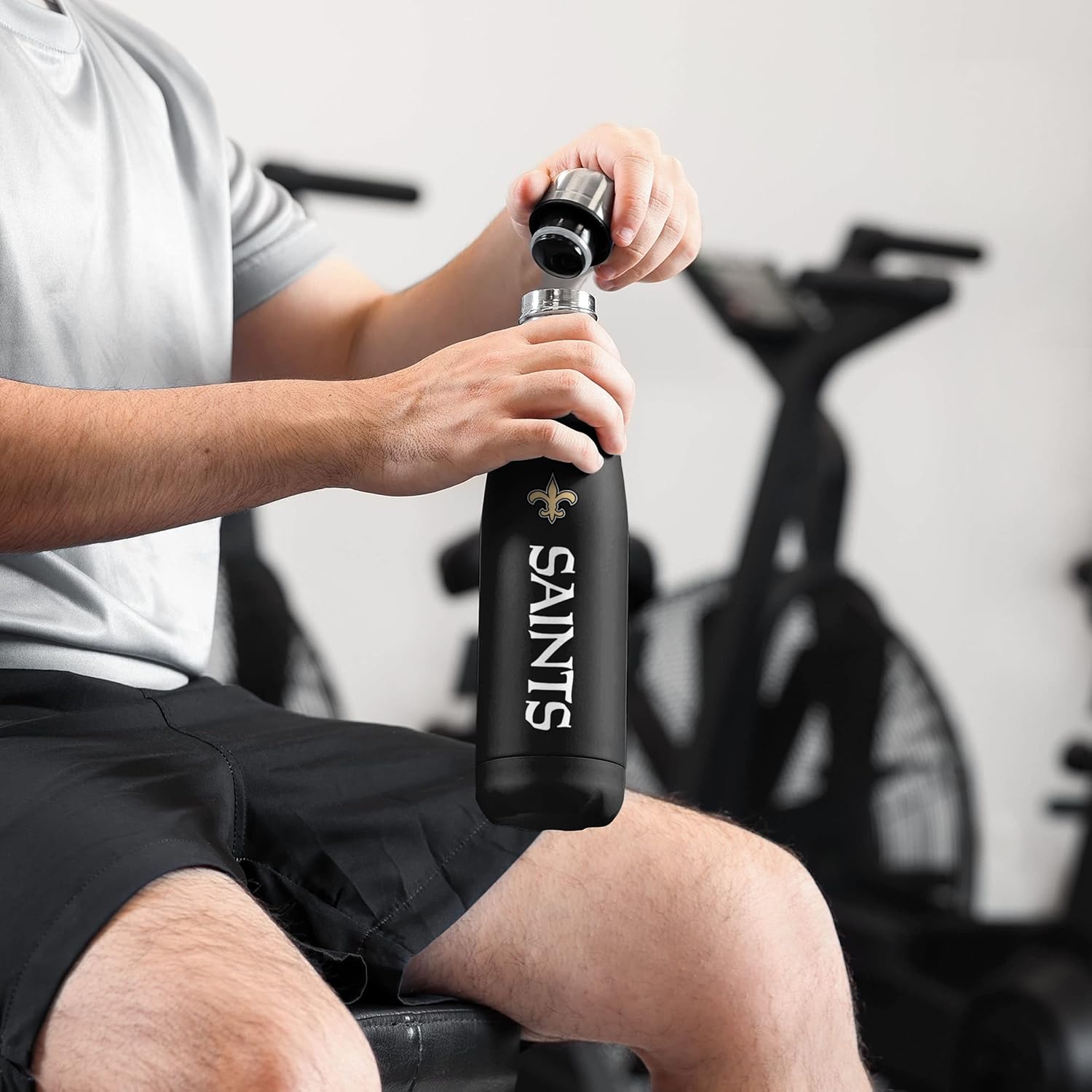 FOCO NFL – Botella de agua unisex para adultos con logotipo de equipo de la NFL