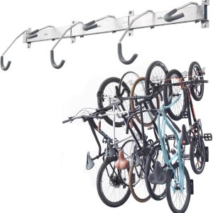 Garage Bike Rack Wall Mount Rail Rack by Delta Cycle – Bike Hangers for Garage – Bike Storage Rack for MTB, Road & Ebike – Holds up to 300 lbs – Garage Bike Rack Wall Mount Rail Rack by Delta Cycle – Bike Hangers for Garage – Bike Storage Rack for MTB, Road & Ebike – Holds up to 300 lbs –