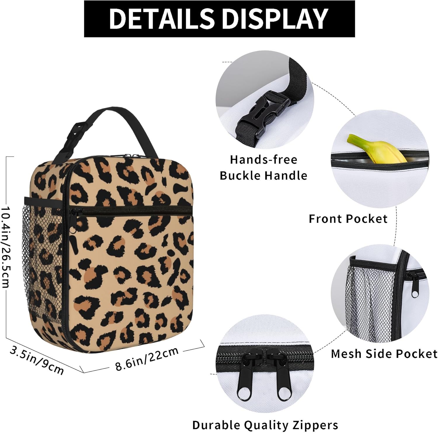 Loncheras aisladas reutilizables para mujeres y hombres, bolsas de almuerzo portátiles de gran capacidad para el trabajo, picnics y viajes aislados