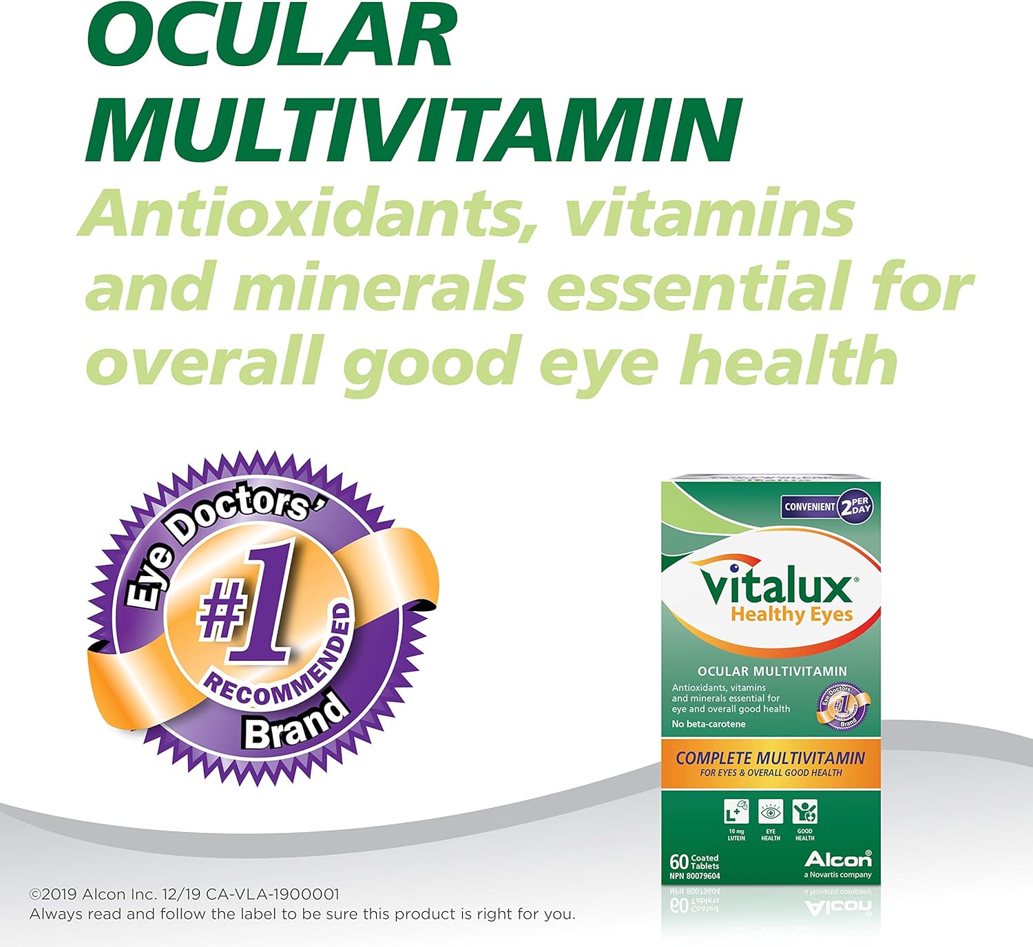 Vitalux – Ojos sanos, 5mg Lutien, 60 comprimidos