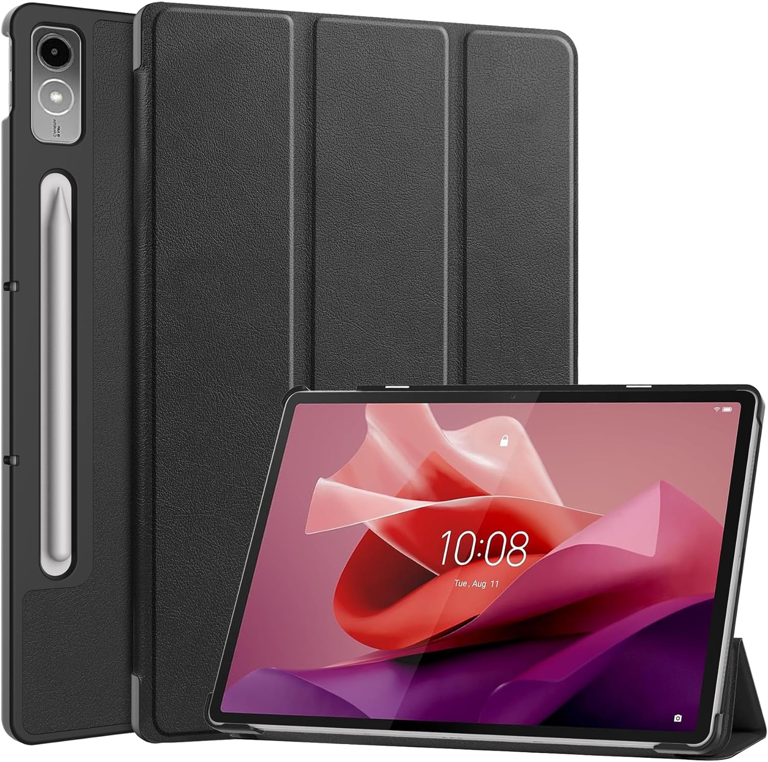 Funda para Lenovo Tab P12 de 12.7 pulgadas 2023, plegable folio ultrafino Smart PU Funda de cuero para Lenovo Tab P12 Lenovo Xiaoxin Pad Pro 12.7