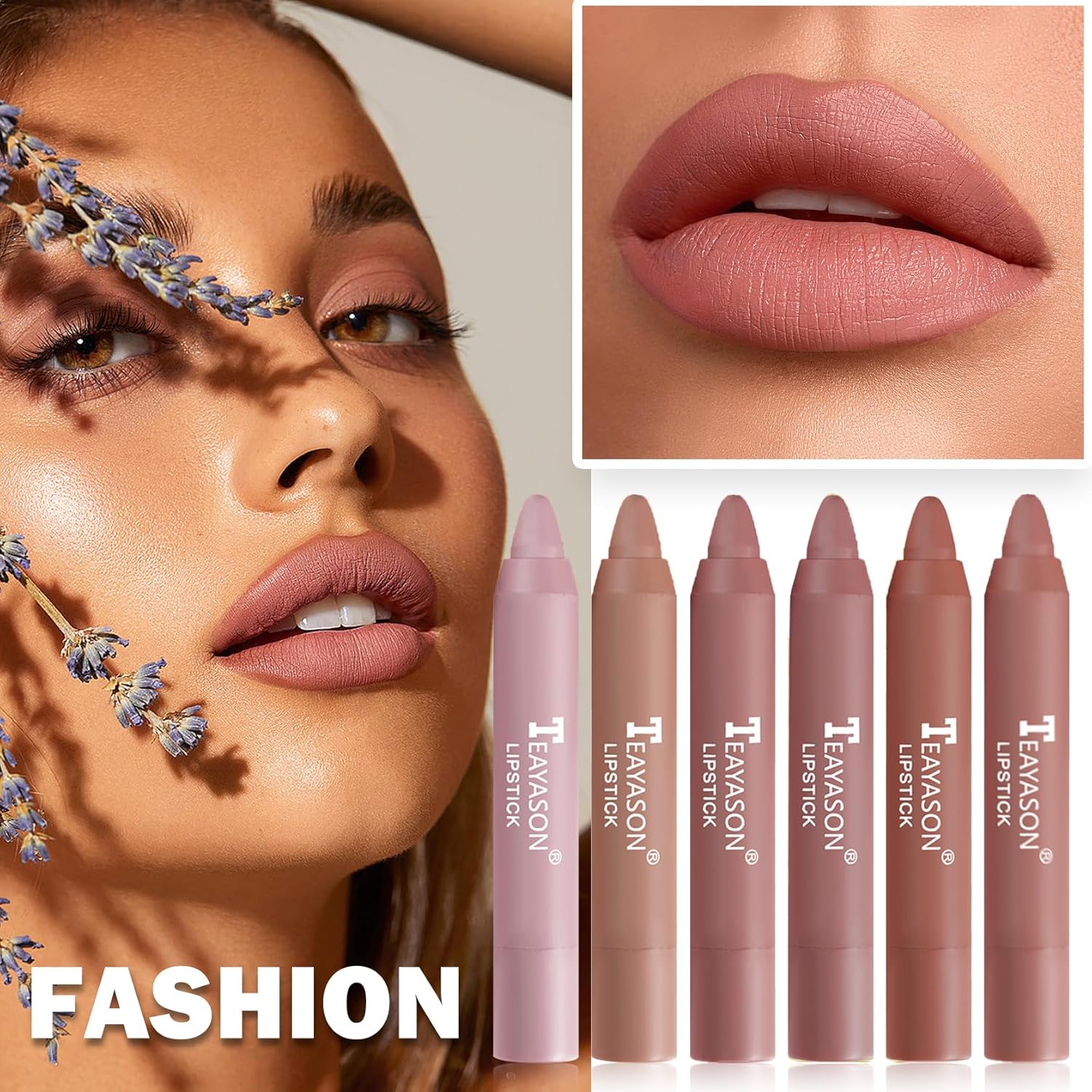 XINGXYUEL Juego de pintalabios color nude, mate, impermeable, de larga duración, antiadherente, terciopelo brillante, tinte de labios, maquillaje