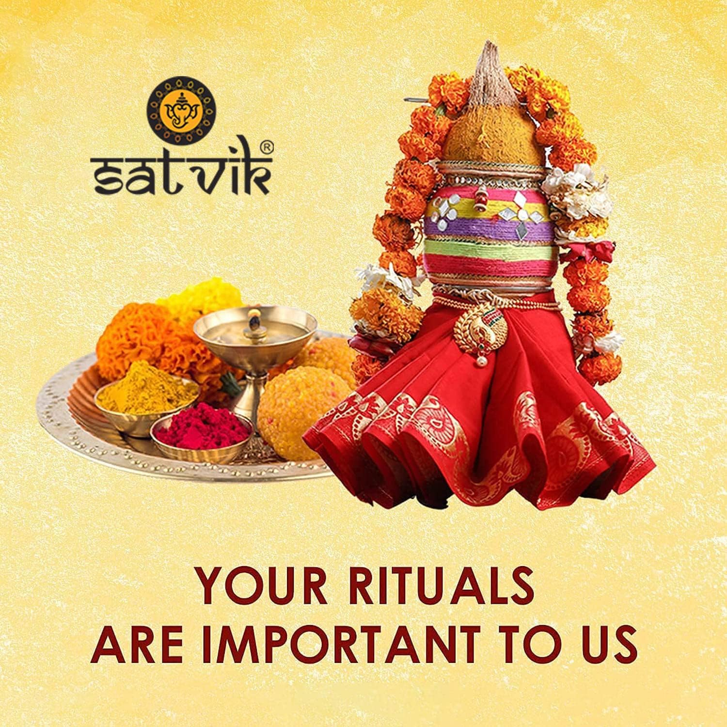 SATVIK 4 piezas Lakshmi Deepak para decoración de Diwali. Lámpara de aceite hecha a mano dorada grabada de metal de latón virgen Vilakku para Puja