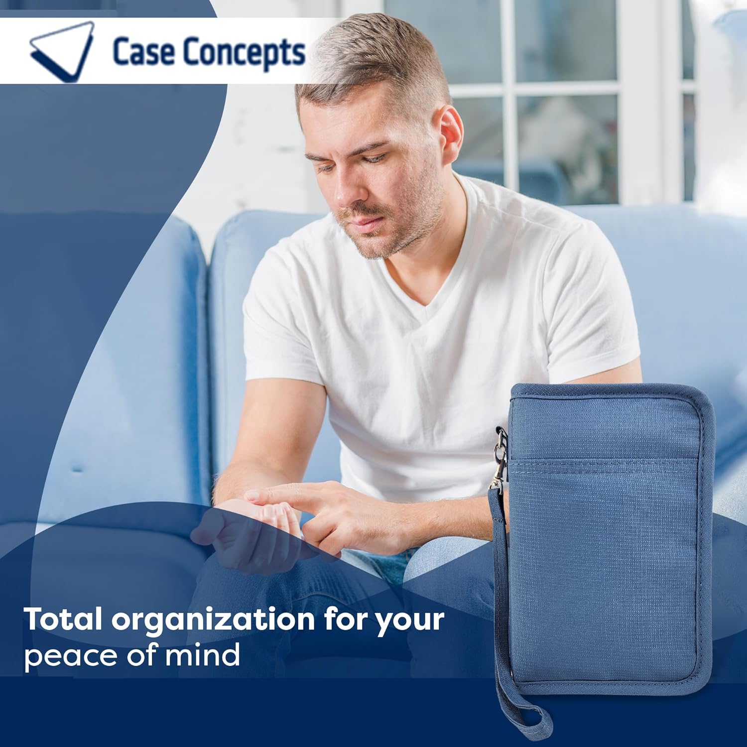 Case Concepts – Estuche de suministros para diabetes – Estuche de almacenamiento portátil y organizador medidor de glucosa, insulina y accesorios –