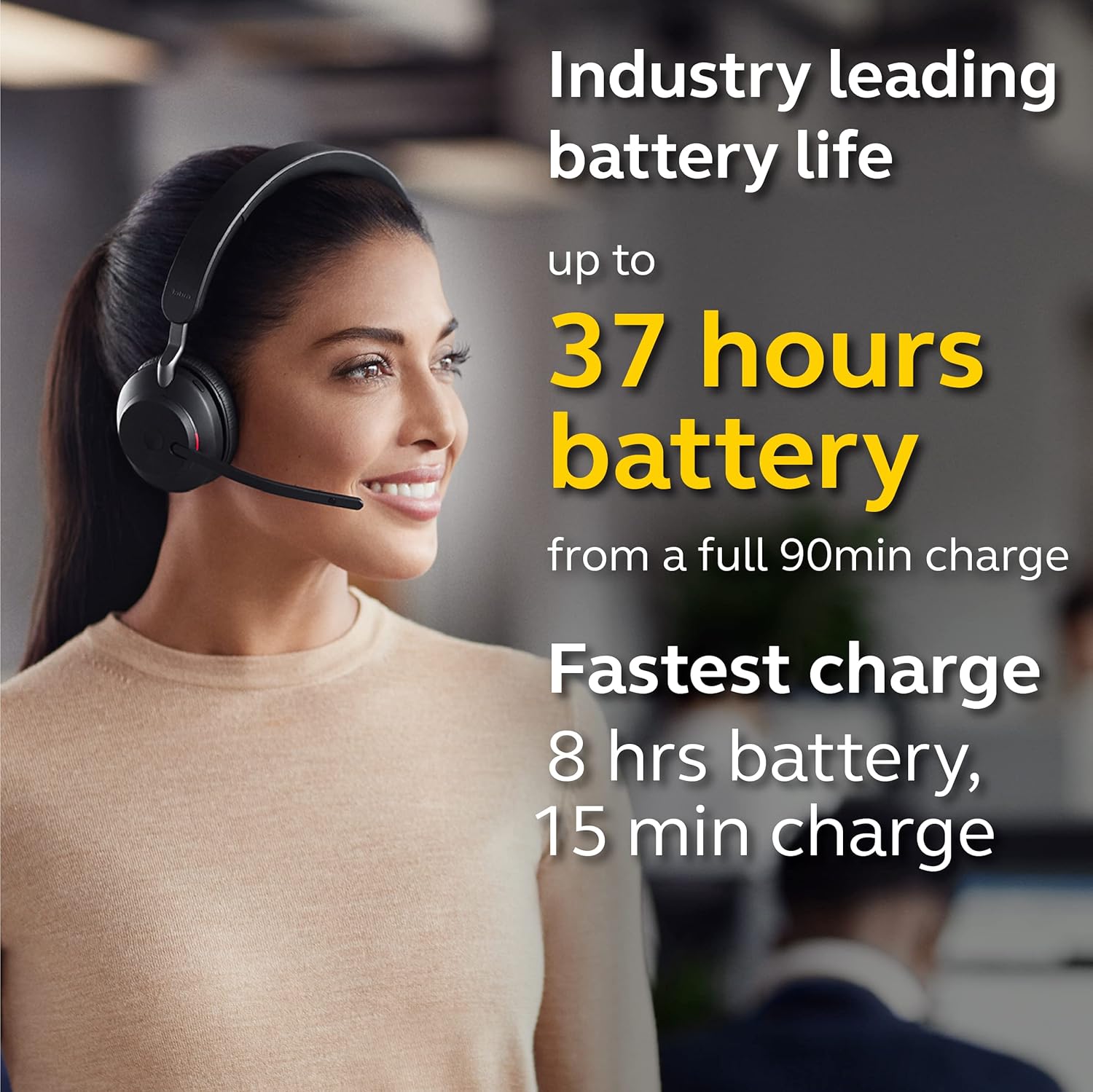 Jabra – audífonos Evolve2 65 Link380c UC con una sola salida de audio