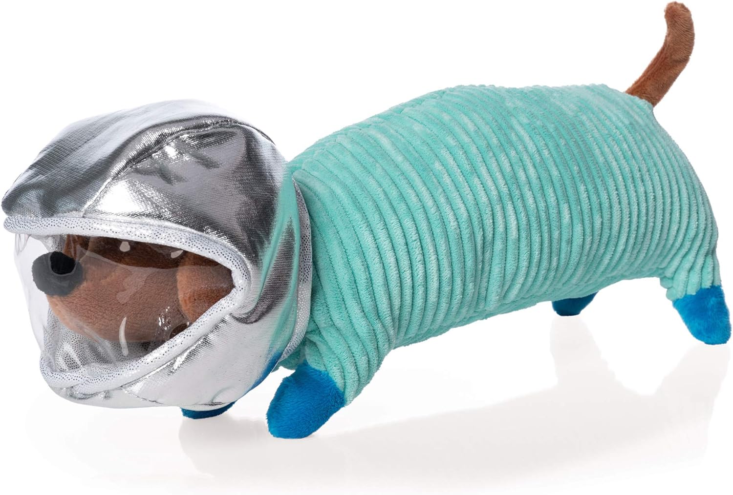Manhattan Toy Animal de peluche Space Dog con casco extraíble de 13 pulgadas de largo